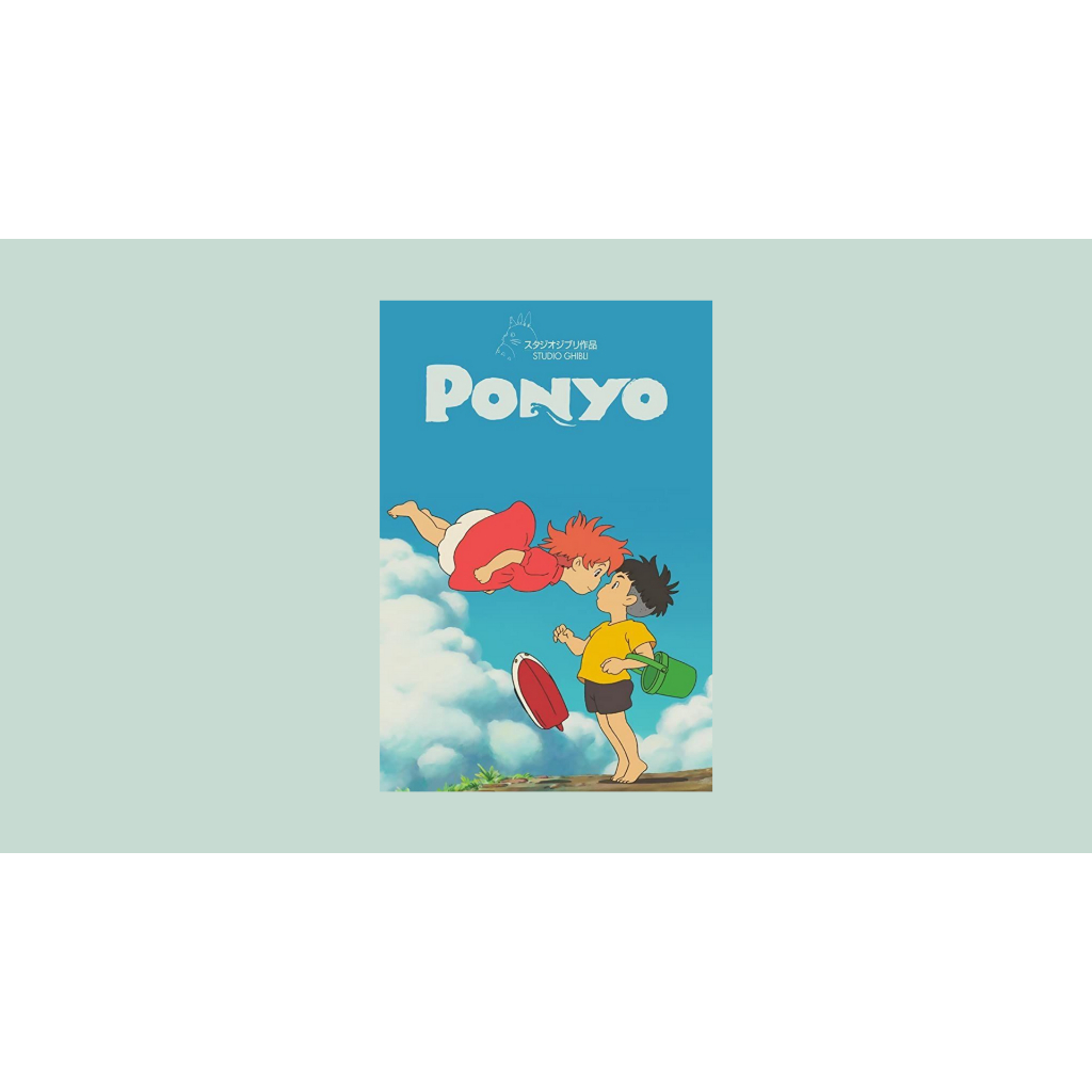 [vui lòng đặt từ 4 cái] Poster decal dán tường A5 phim hoạt hình Vùng đất linh hồn, ponyo, totoro,..