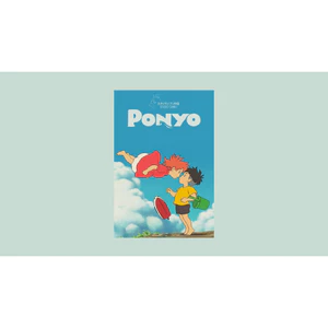 Poster decal dán tường A5 phim hoạt hình Vùng đất linh hồn, ponyo, totoro,..