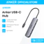 Hub chuyển đổi USB-C 5 trong 1 Anker A8357, hỗ trợ HDMI 4K, sạc nhanh 90W, mở rộng đa cổng cho laptop