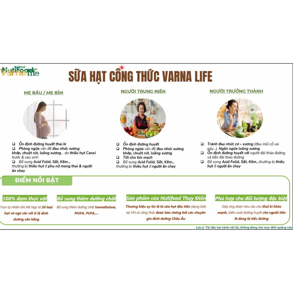[DEAL SỐC] Thực phẩm bổ sung sữa hạt công thức Varna Life (Lon 800gr)