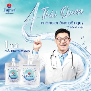 Thùng 48 Túi Nước Uống ION Kiềm Giàu Hydrogen Cao Cấp Fujiwa Dạng Túi Bạc 270ml - Detox nhanh Chống Oxy hoá mạnh