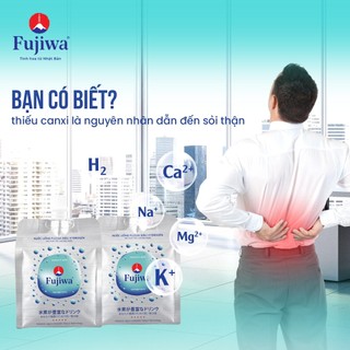 Hộp 12 Túi Nước Uống ION Kiềm Giàu Hydrogen Cao Cấp Fujiwa Dạng Túi Bạc 270ml - Detox nhanh Chống Oxy hoá mạnh