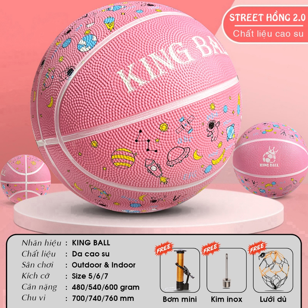 Banh Bóng Rổ King Ball Size Số 5 6 7 Trẻ Em Nam Nữ Bóng Rổ Giá Rẻ Cho ...