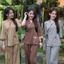 Bộ Pháp Phục lụa tuyết thêu, Bộ lam truyền thống đi chùa cổ V | Đồ Lam An Nhiên