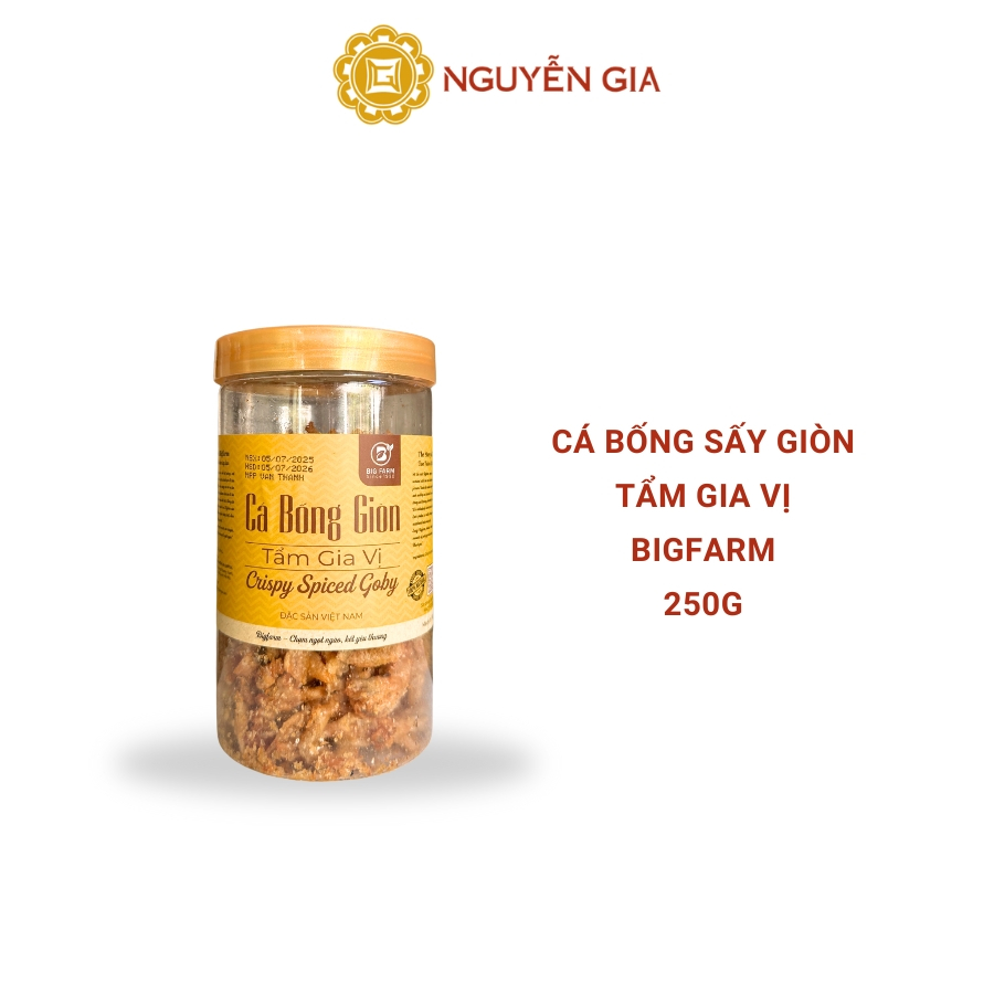 Cá Bống Sấy Giòn Tẩm Gia Vị Bigfarm 250g NGDAV013
