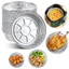 COMBO 50 100 Khay Bát bạc lót nồi chiên không dầu size 22cm ,tái sử dụng nhiều lần, khay bạc chịu nhiệt tốt