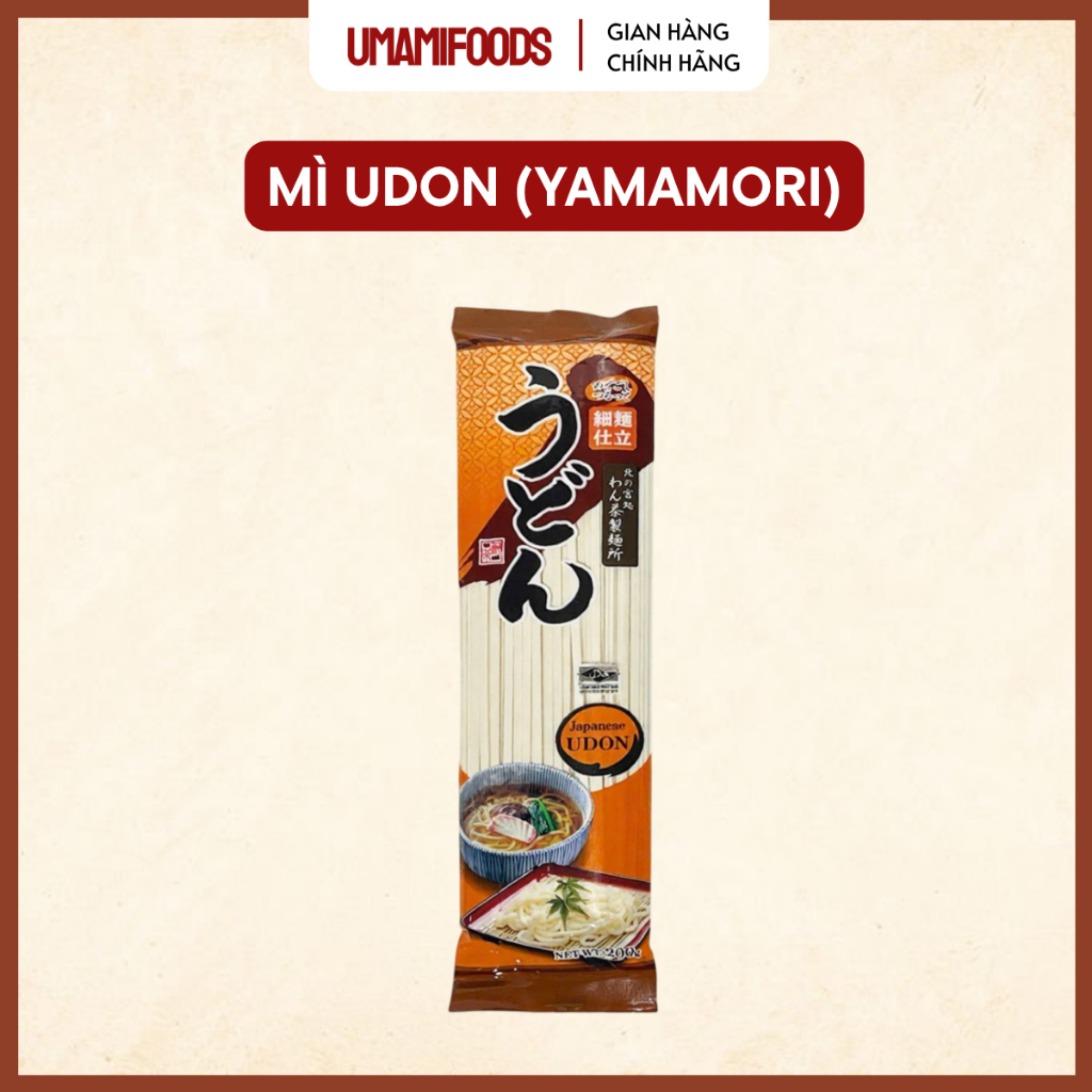 Mì Udon Yamamori 200g | Udon Lúa Mì Thái Lan | Sợi Udon Dày Dai Dễ Chế Biến – UMAMI Foods