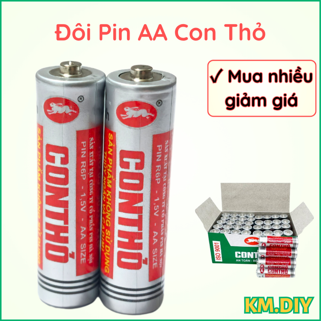Pin tiểu AA Con Thỏ của Habaco Dùng Cho Mô Hình Đồ Chơi, Robot - Linh ...