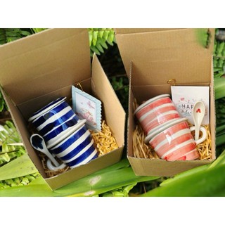 Bộ phin cà phê vẽ tay thủ công kèm muỗng gốm sứ Bát Tràng, quà tặng ý nghĩa - Gốm Việt Pottery