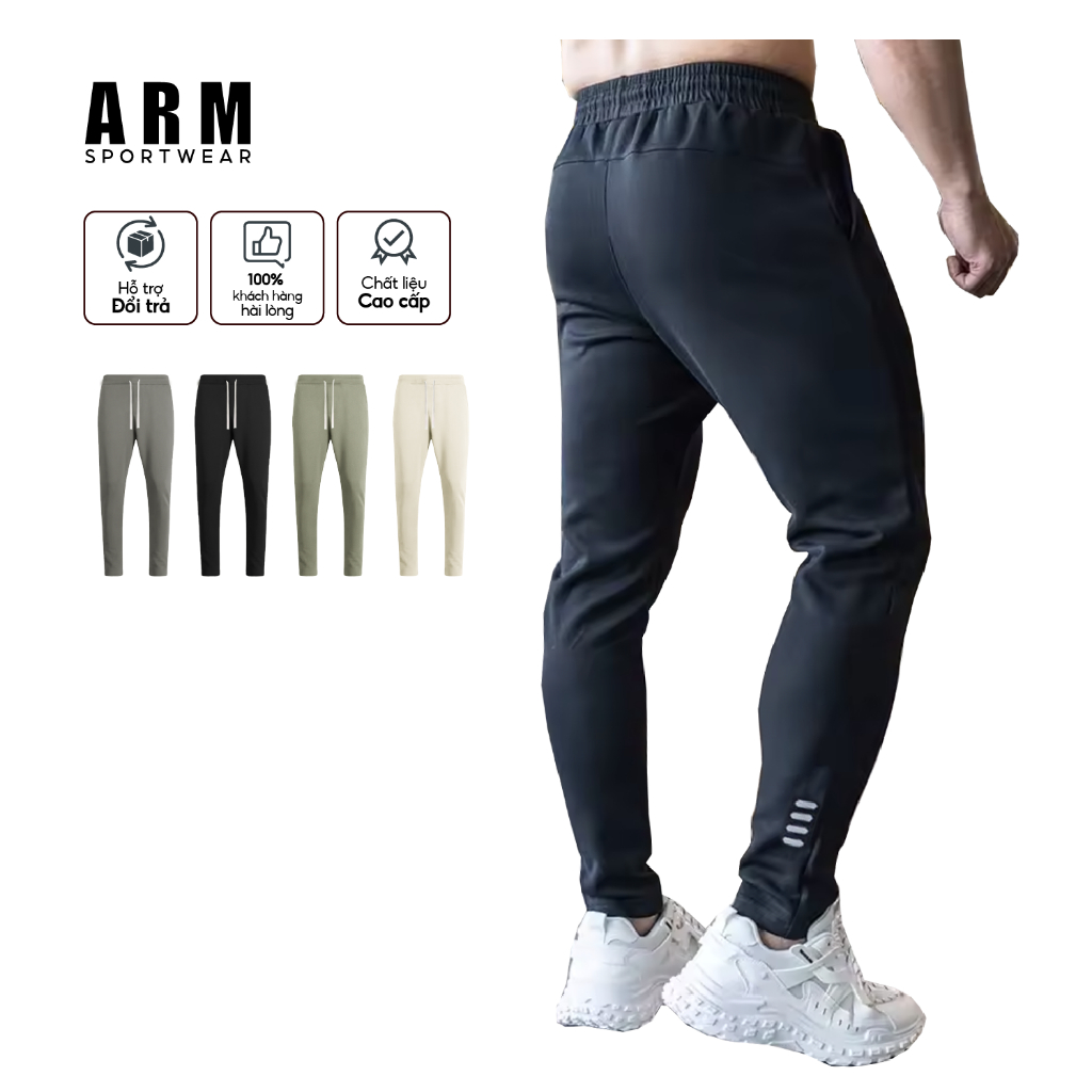 Quần Nỉ Jogger Nam SWEAT PANTS Thể Thao ARM, Chất Vải Nỉ Giữ Nhiệt siêu ấm, chống nhăn, co giãn