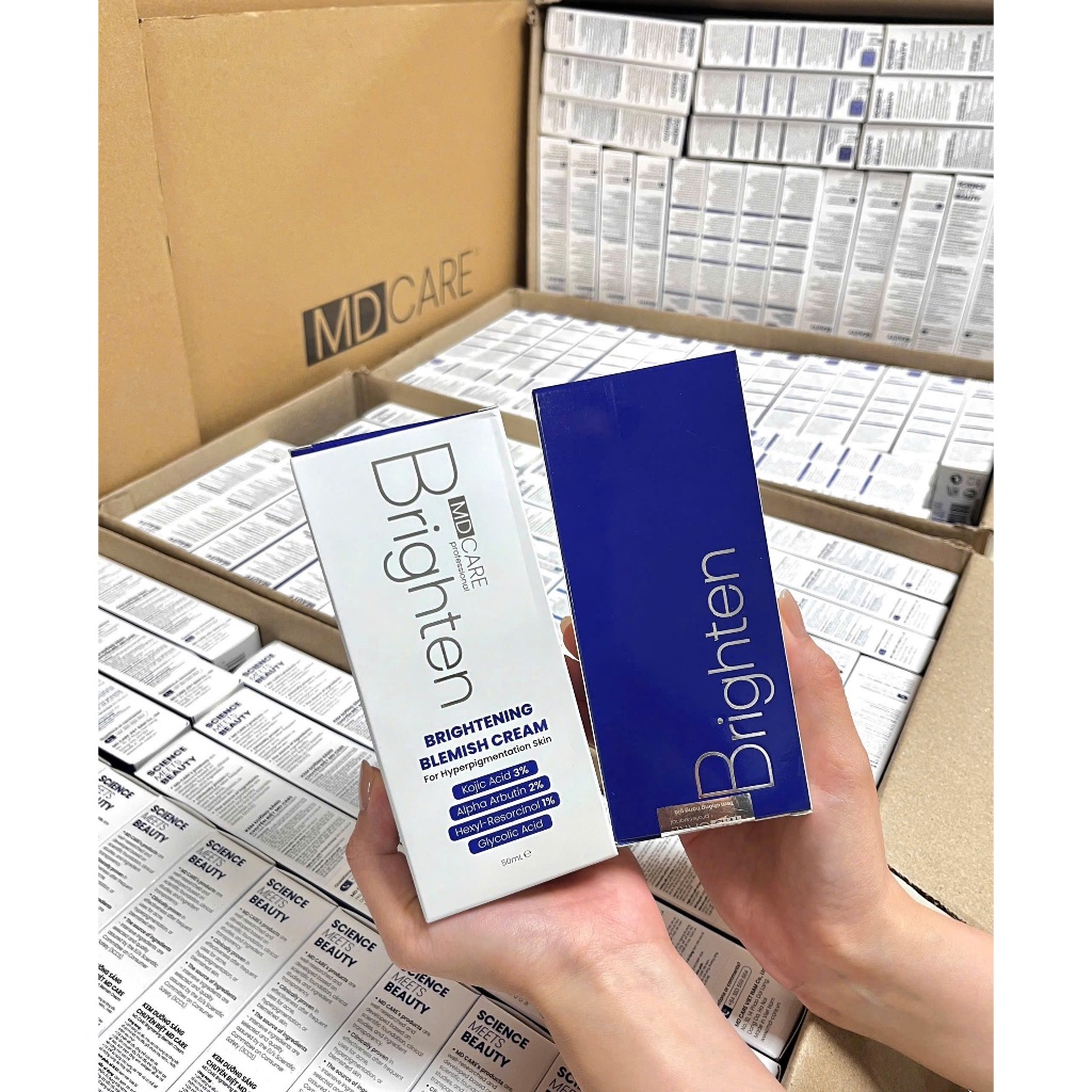 [ĐẠI LÝ CHÍNH HÃNG] Kem dưỡng trắng da MD CARE Brightening Blemish Cream 50ML