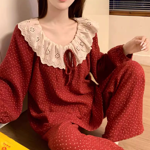 Bộ Pijama Nữ Mặc Nhà Mùa Hè Dài Tay Đũi Caro Bigsize Mặc Nhà Vải Mát Mềm Dễ Thương - PONA