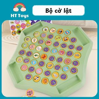 Đồ chơi trẻ em trò chơi đôi cờ lật rèn luyện trí nhớ cho bé HT Toys