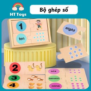 Tranh ghép hình 3D gỗ nổi hình thú đáng yêu giúp phát triển tư duy cho bé HT Toys