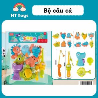 Bộ đồ chơi câu cá bằng nhựa nguyên sinh an toàn cho bé HT Toys