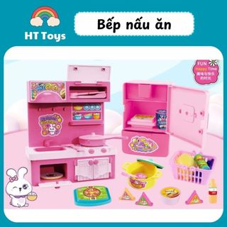 Bộ đồ chơi nấu ăn nhà bếp cho bé gái đồ chơi giáo dục thông minh HT Toys
