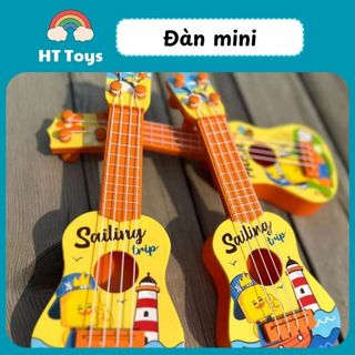 Đồ chơi đàn Ukulele mini vịt vàng đáng yêu, đàn guitar phát triển tài năng âm nhạc cho bé HT Toys