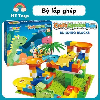 Đồ chơi lắp ráp công viên  khủng long mô hình cho bé HT Toys