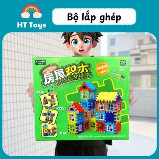 Đồ chơi lắp ghép xếp hình xây dựng kiến trúc giúp bé phát triển trí thông minh HT Toys