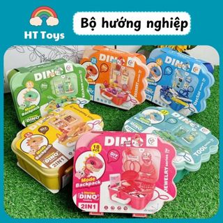 Bộ Đồ Chơi Bác Sĩ Khủng Long Cho Bé Cao Cấp Mô Phỏng Thiết Bị Y Tế , Xe Kem , Bộ Trang Điểm HT Toys