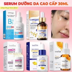 Serum Tinh Chất COLLAGEN Vitamin C E B5 NIACINAMIDE Trắng Da Giảm Mụn Trẻ Hóa Dưỡng Ẩm Và Căng Mướt Da 30ML
