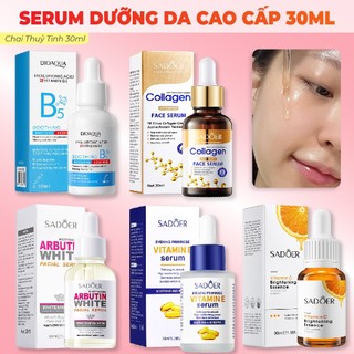 Serum Tinh Chất COLLAGEN Vitamin C E B5 NIACINAMIDE Trắng Da Giảm Mụn Trẻ Hóa Dưỡng Ẩm Và Căng Mướt Da 30ML