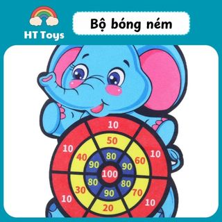 Trẻ Em Phi Tiêu Mục Tiêu Dính Bóng Ném Mục Tiêu Tương Tác Trong Nhà Ngoài Trời Bóng Đồ Chơi Dính Bóng Màu Sắc HT Toys