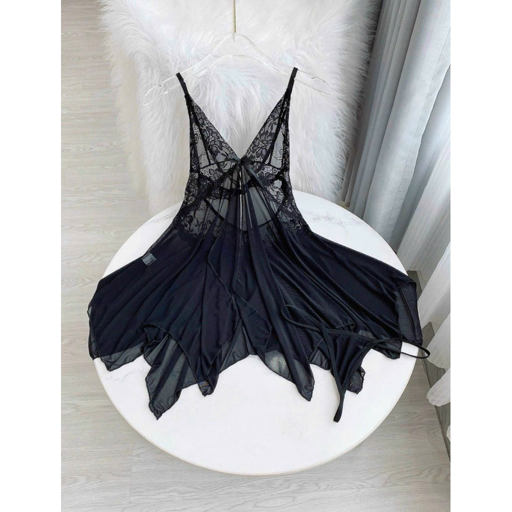 HÀNG QUẢNG CHÂU LOẠI 1  - Váy Ngủ Gợi Cảm, Váy Ngủ Sexy, Váy Ngủ Lụa, Váy Ngủ Ren Gợi Cảm, Váy Ngủ Xuyên Thấu HV101-8453