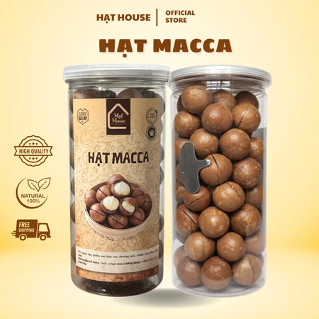 Hạt Macca Đắk Lắk Chính Gốc Loại 1 - Sấy Lạnh Giòn Thơm, Nứt Vỏ, Ăn Vặt Healthy, Không Hôi Dầu - Hạt House