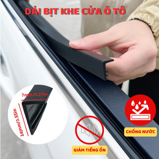 Dải bịt kín khe cửa ô tô cao su chữ L chống nước mưa, hạn chế tiếng ồn, chống bụi bẩn (hiệu quả)