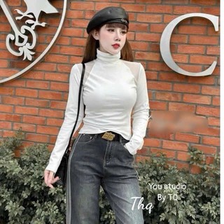 Áo Zip Nót Nỉ Phối Lưới Bên Vai Dáng Đẹp Chất Mềm Mại Nữ Thời Trang