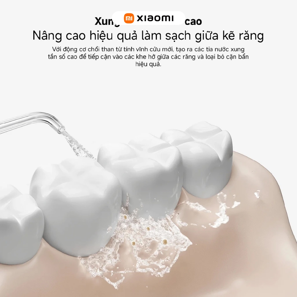 Máy tăm nước Xiaomi Water Flosser 2 BHR9235GL - 3 chế độ tùy chỉnh - Bình chứa nước lớn 200ml - 2 đầu tăm chuyên biệt