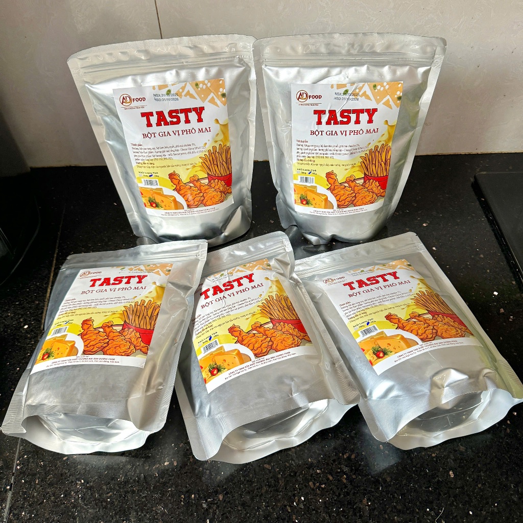 Sỉ 5Kg Bột phô mai Tasty ADFOOD – dùng rắc trực tiếp cho các món chiên, gà rán và trang trí món ăn