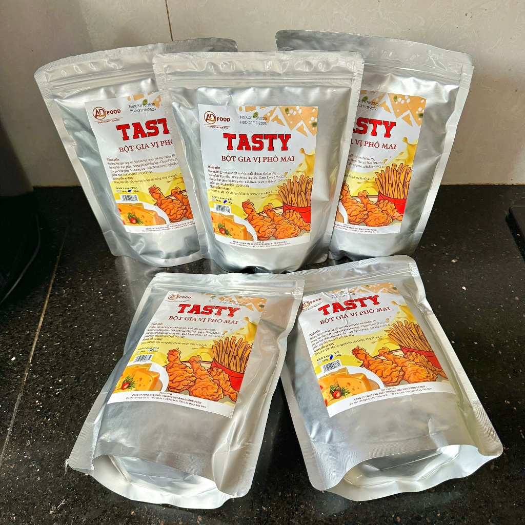 Sỉ 5Kg Bột phô mai Tasty ADFOOD – dùng rắc trực tiếp cho các món chiên, gà rán và trang trí món ăn