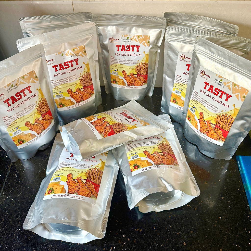 Sỉ 10Kg Bột phô mai Tasty ADFOOD –dùng rắc trực tiếp cho các món chiên, khoai tây chiên và trang trí món ăn