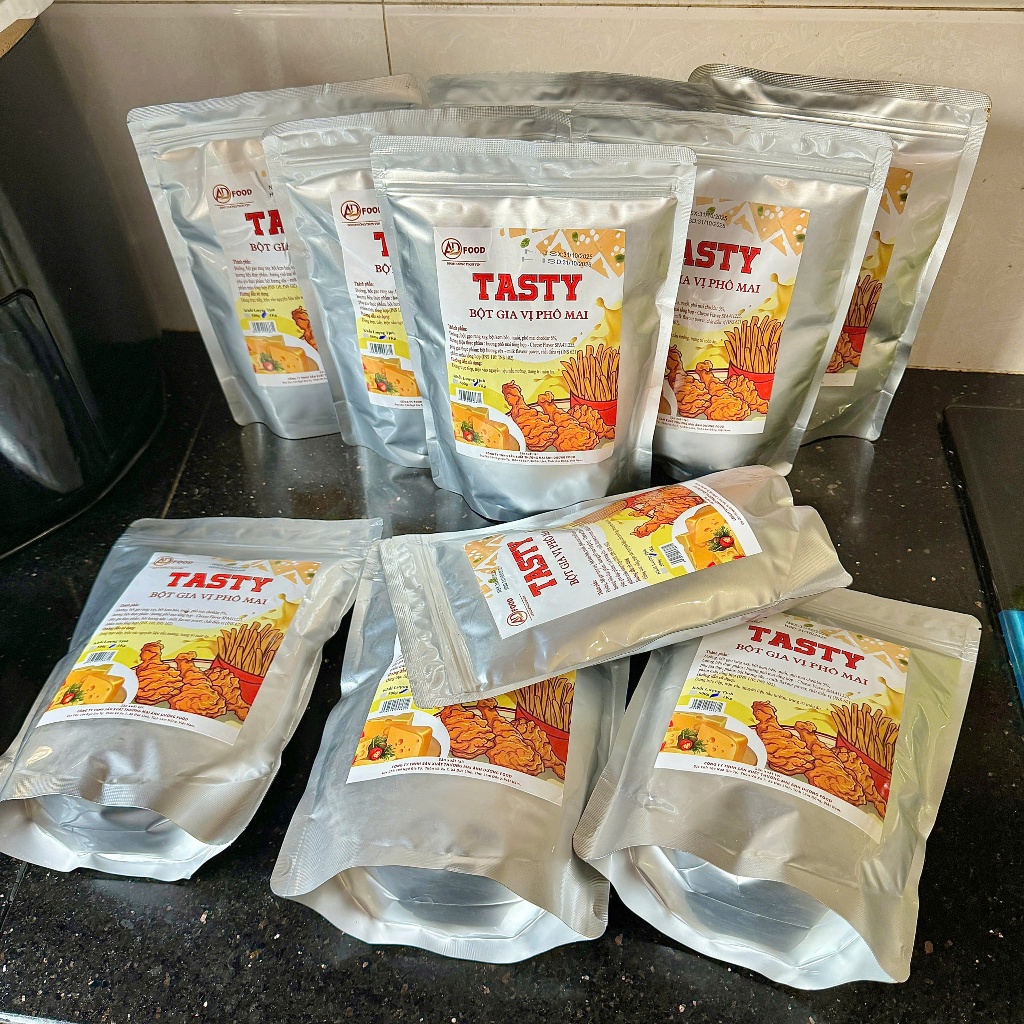 Sỉ 10Kg Bột phô mai Tasty ADFOOD –dùng rắc trực tiếp cho các món chiên, khoai tây chiên và trang trí món ăn