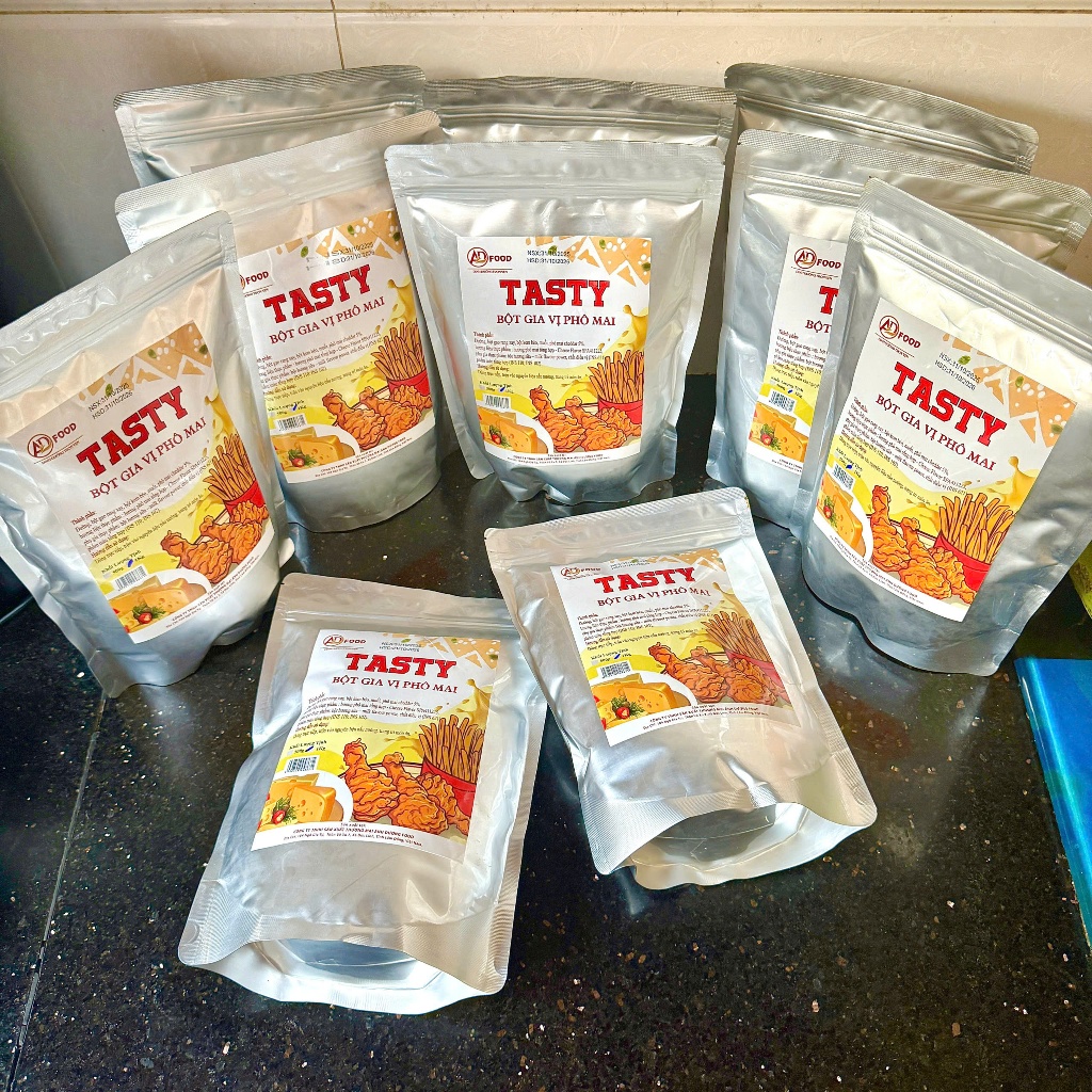 Sỉ 10Kg Bột phô mai Tasty ADFOOD –dùng rắc trực tiếp cho các món chiên, khoai tây chiên và trang trí món ăn