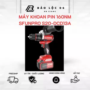 SFUNPRO Máy khoan động lực pin S20 DCD13A LỰC SIẾT 160NM-động cơ không chổi than-chuyên gia rút lõi
