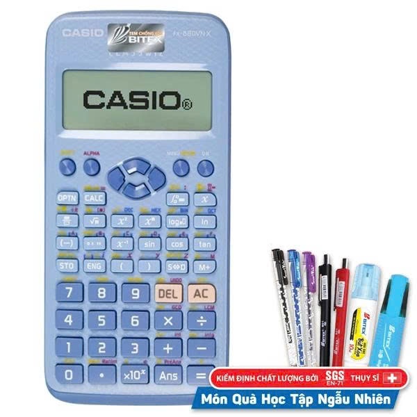 Máy Tính Casio FX 580 - Màu Đen, Hồng, Xanh