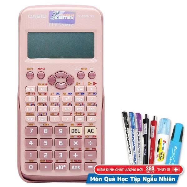Máy Tính Casio FX 580 - Màu Đen, Hồng, Xanh