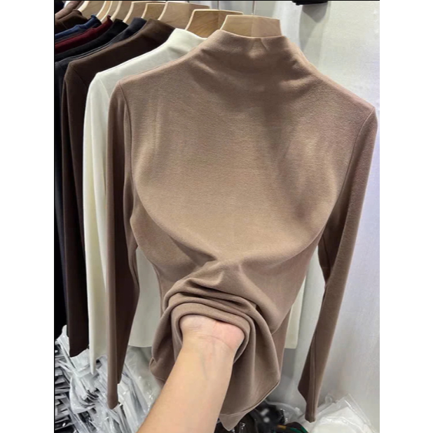 [Peinn] Áo giữ nhiệt lót lông dày dặn, Áo giữ nhiệt cổ 3p dài tay NHMII03