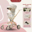 Xe đẩy cao cấp G500-1 dành cho bé từ sơ sinh, gấp gọn, đảo chiều, 3 tư thế, tặng khay bàn ăn, có lò