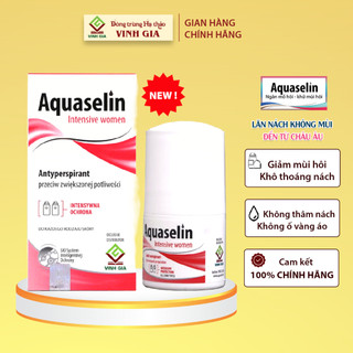 [Combo Em Thơm] Mua 4 hộp Lăn Khử Mùi Cho Nữ AQUASELIN Intensive Women Tặng 01 hộp Bổ Huyết Vinh Gia