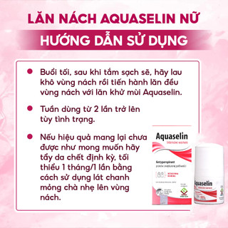 [Combo Em Thơm] Mua 4 hộp Lăn Khử Mùi Cho Nữ AQUASELIN Intensive Women Tặng 01 hộp Bổ Huyết Vinh Gia