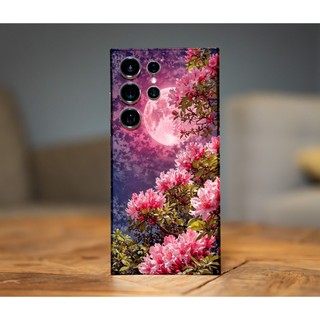 Miếng dán skin mặt lưng full viền Hoa cho điện thoại S25 Ultra S24 Ultra S23 S22 Ultra Fold 3 4 5 Flip3 Fold 4