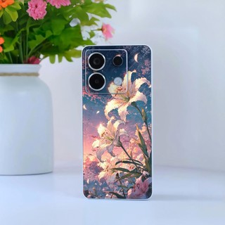 Miếng dán skin mặt lưng full viền Hoa cho điện thoại S25 Ultra S24 Ultra S23 S22 Ultra Fold 3 4 5 Flip3 Fold 4