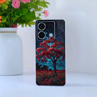 Miếng dán skin mặt lưng full viền Hoa cho điện thoại S25 Ultra S24 Ultra S23 S22 Ultra Fold 3 4 5 Flip3 Fold 4