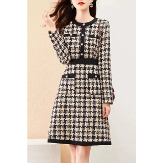 Đầm thiết kế KYE dài tay vải dạ Jolie dress
