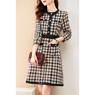 Đầm thiết kế KYE dài tay vải dạ Jolie dress