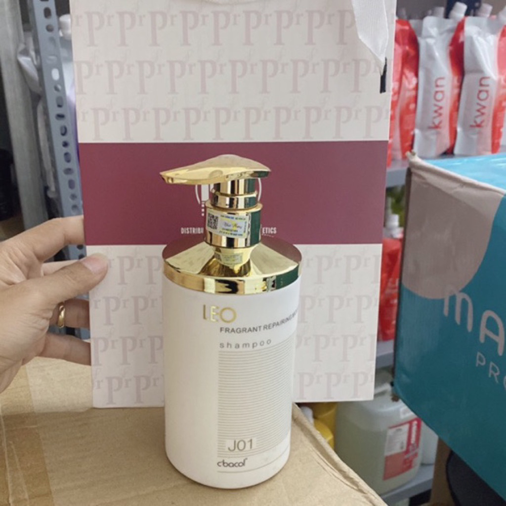 CHÍNH HÃNG Cặp dầu gội xả phục hồi tóc hư tổn siêu mềm mượt tóc LEO PROSEE 450ml